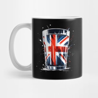 United Kingdom Flag Glass Mug